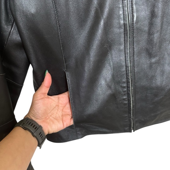 Wilson leather distressed jacket size L - Picture 3 of 10